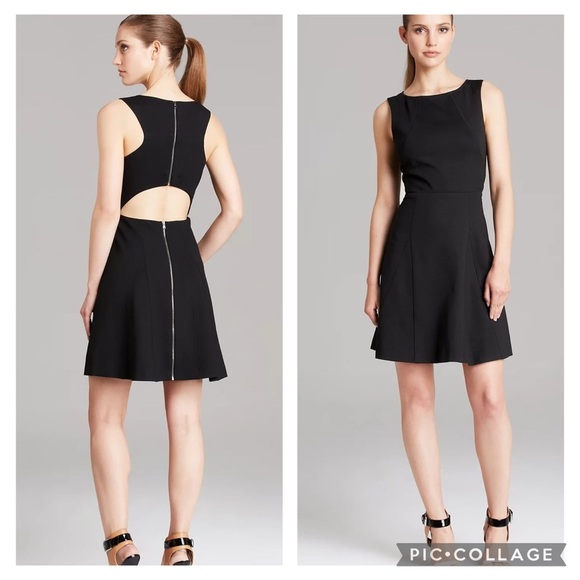 Trina Turk Delphine Dress LBD Back Baring Cutout Exposed Zipper Sleeveless NWT - Picture 1 of 11